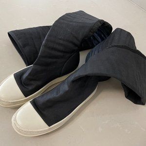 Rick owens drkshdw stocking sock ramones sneakers women size 35.5